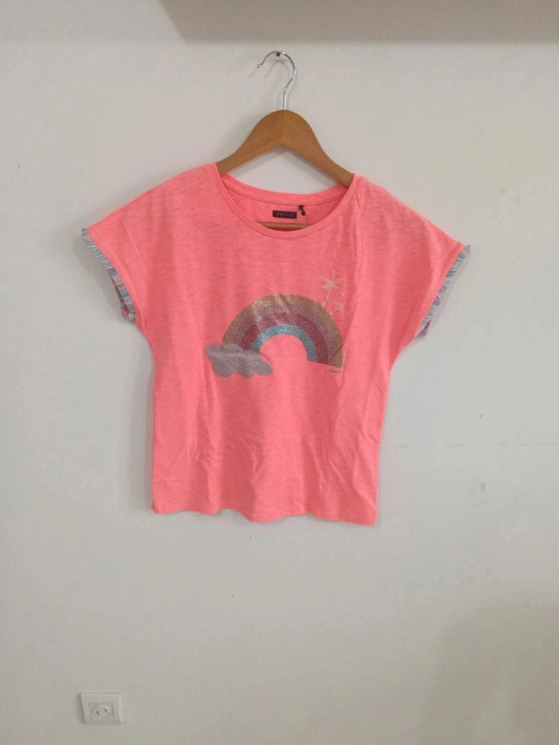 C131 t-shirt rose IKKS 12 ans